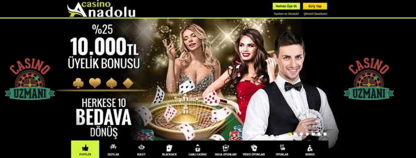 Anadolu Casino Hoşgeldin Bonusu