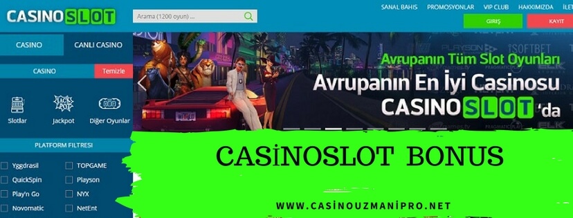 CasinoSlot Bonus İşlemler