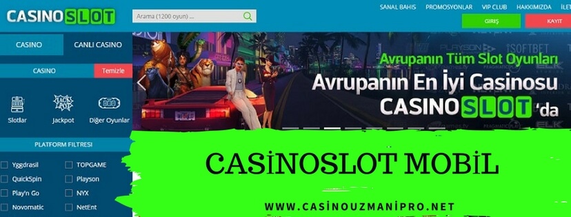 CasinoSlot Mobil İşlemler
