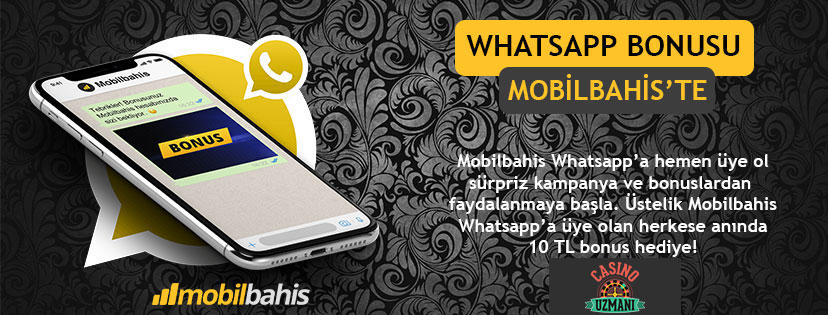 Mobilbahis'ten Kullanıcılarına Özel Whatsapp Bonusları
